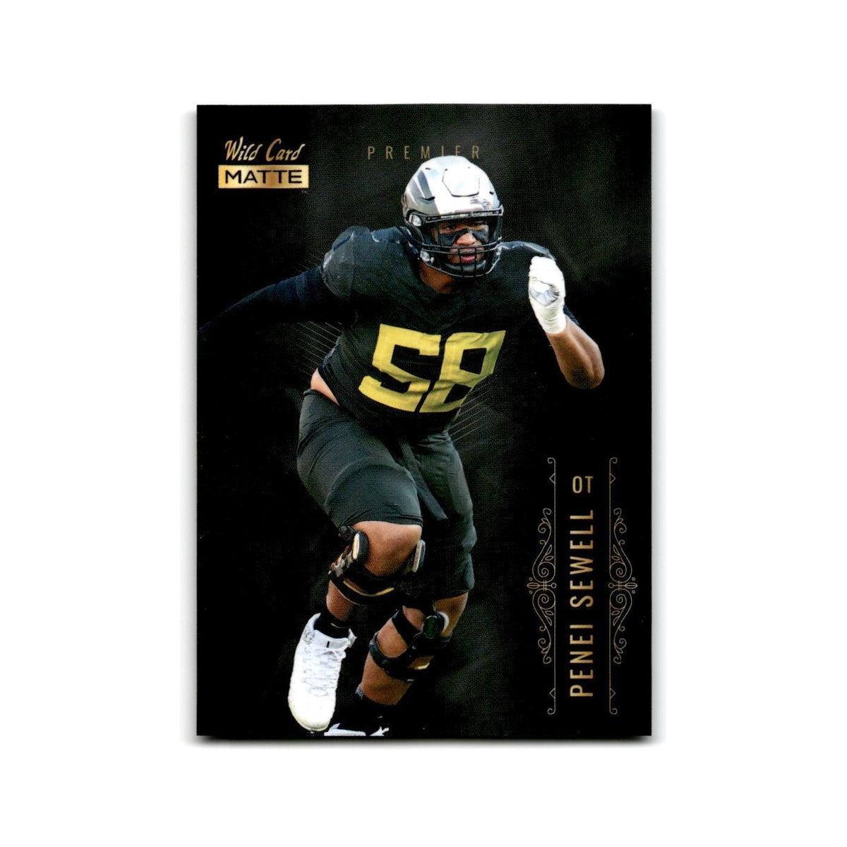 Penei Sewell 2021 Wild Card Matte Premier #MBC-17 Oregon Ducks Football Card NM