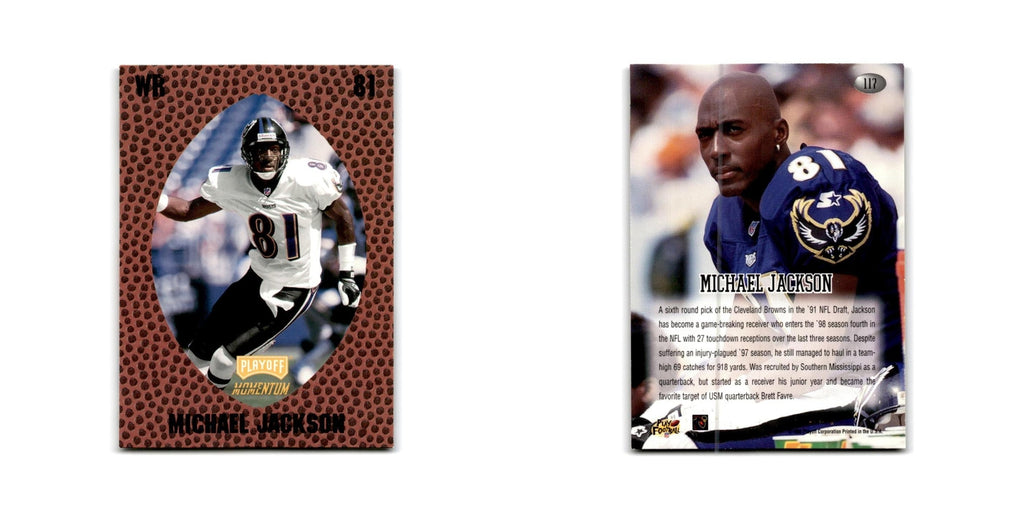 Michael Jackson 1998 Playoff Momentum Retail #117 Baltimore Ravens NM