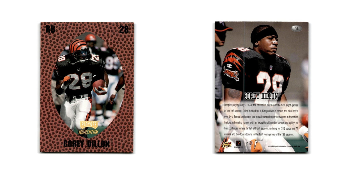 Corey Dillon 1998 Playoff Momentum Retail #56 Cincinnati Bengals NM