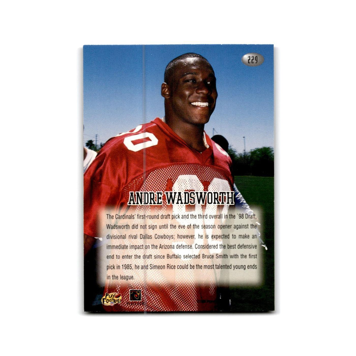 Andre  Wadsworth 1998 Playoff Momentum Retail #229 Arizona Cardinals NM