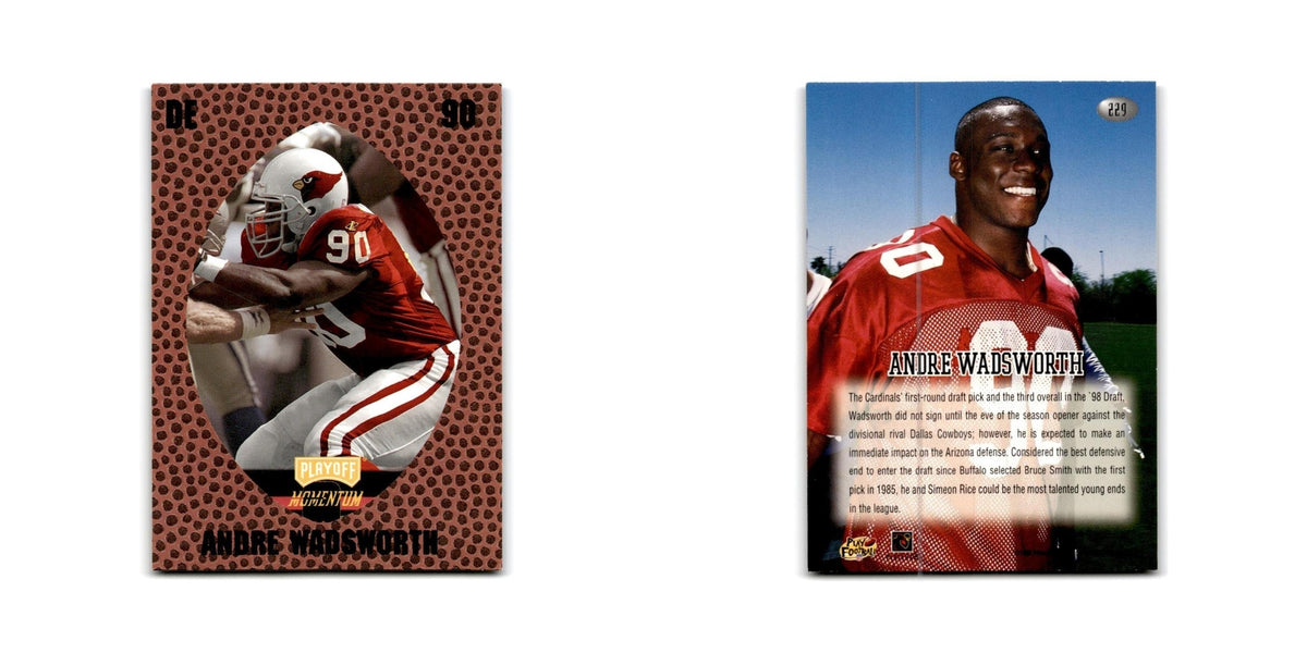 Andre  Wadsworth 1998 Playoff Momentum Retail #229 Arizona Cardinals NM