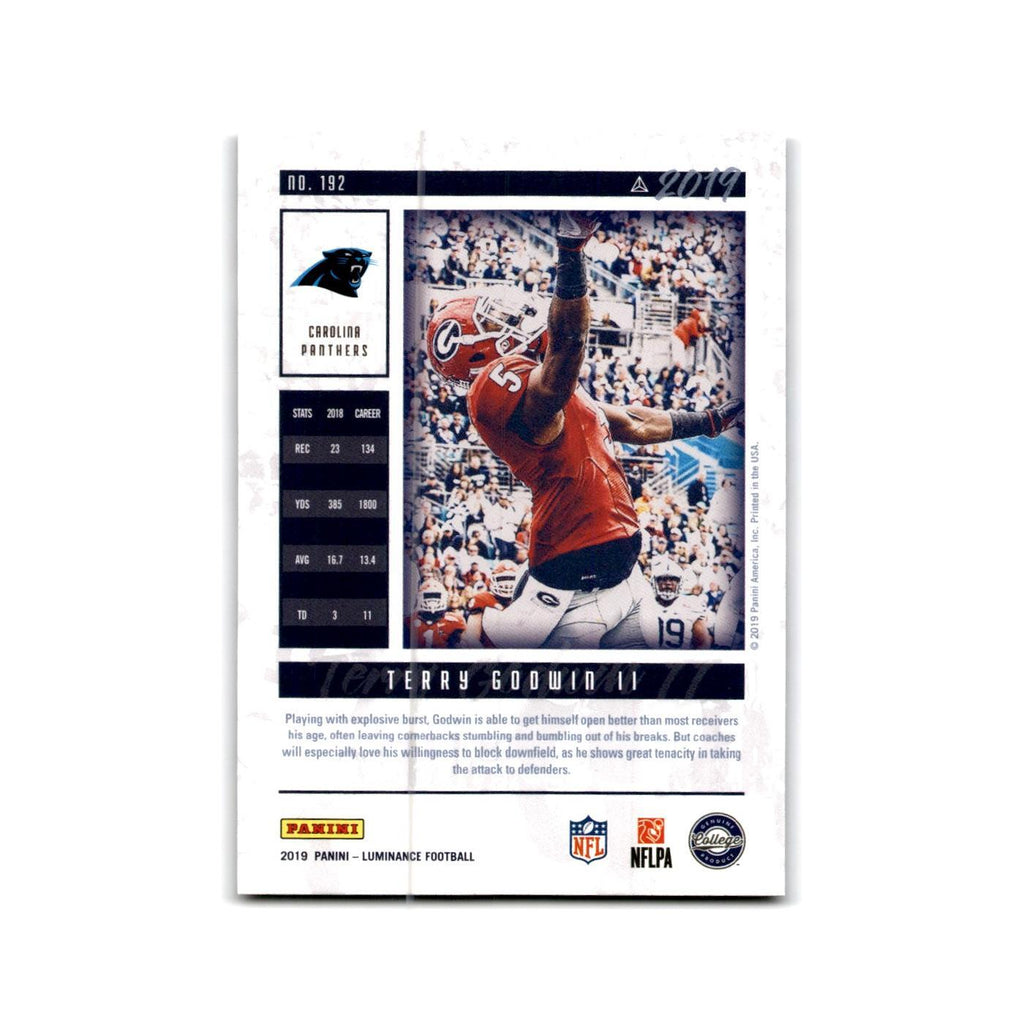 Terry Goodwin II Rookie 2019 Panini Luminance #192 Carolina Panthers NM