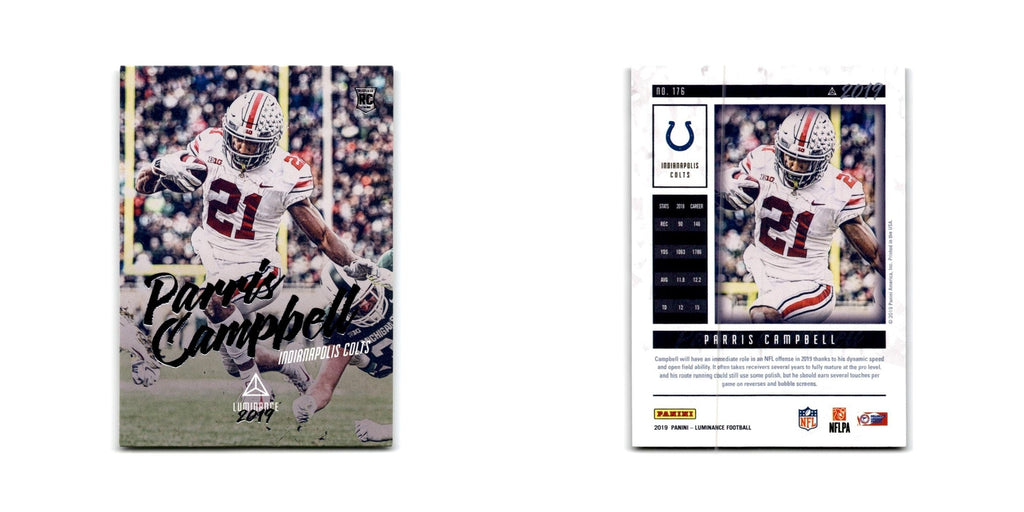 Parris Campbell Rookie 2019 Panini Luminance #176 Indianapolis Colts NM