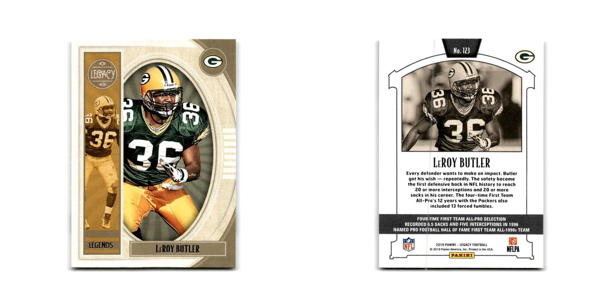 LeRoy Butler 2019 Panini Legacy #123 Green Bay Packers Football Card NM