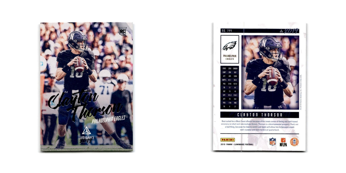 Clayton Thorson Rookie 2019 Panini Luminance #144 Philadelphia Eagles NM