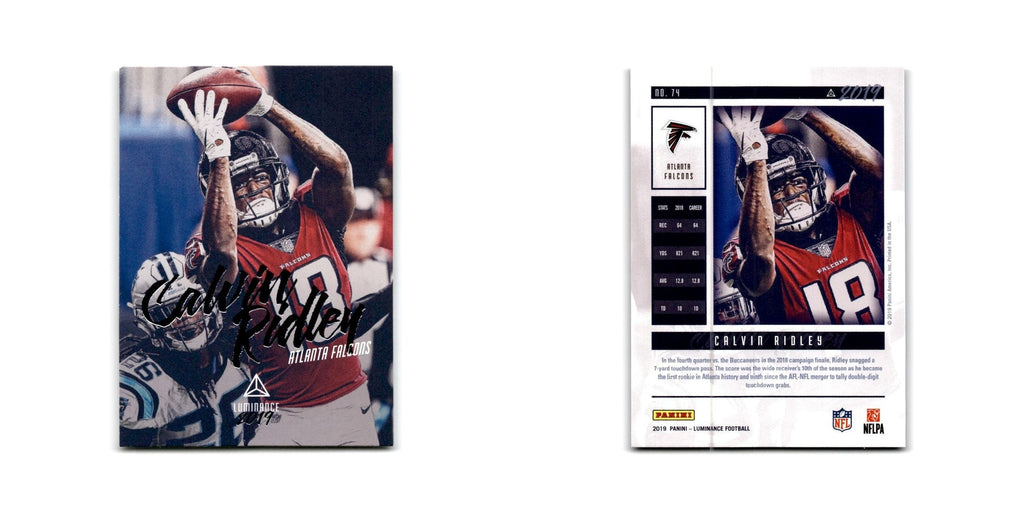 Calvin Ridley 2019 Panini Luminance #74 Atlanta Falcons Football Card NM