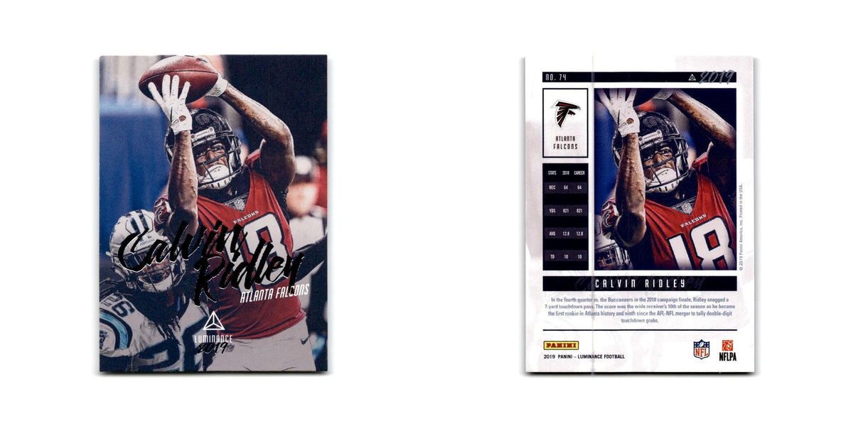 Calvin Ridley 2019 Panini Luminance #74 Atlanta Falcons Football Card NM