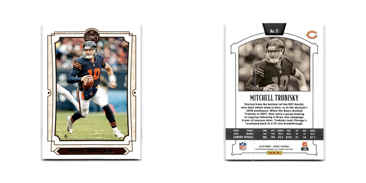 Mitchell Trubisky 2019 Panini Legacy #17 Chicago Bears Football Card NM