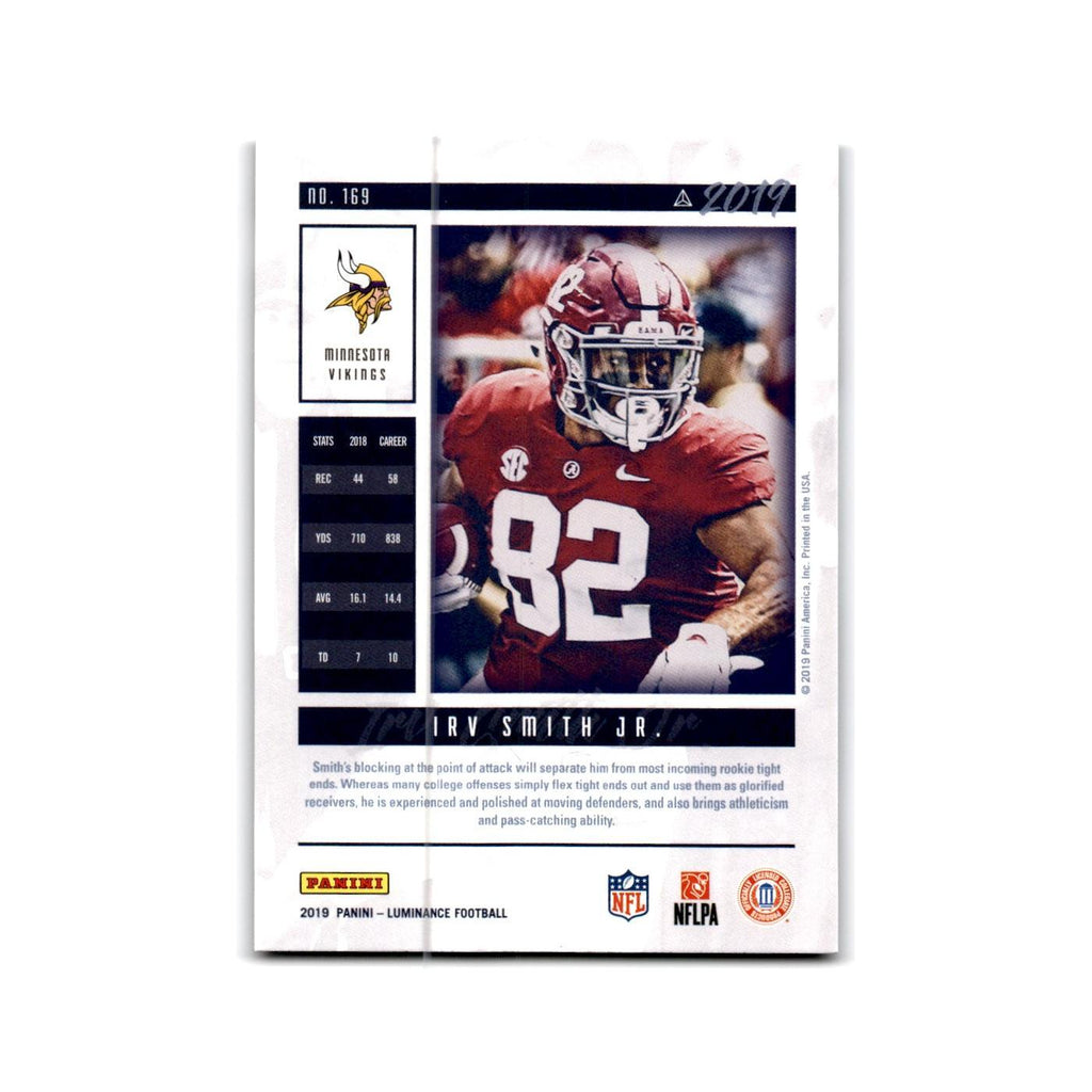Irv Smith Jr. Rookie 2019 Panini Luminance #169 Minnesota Vikings NM