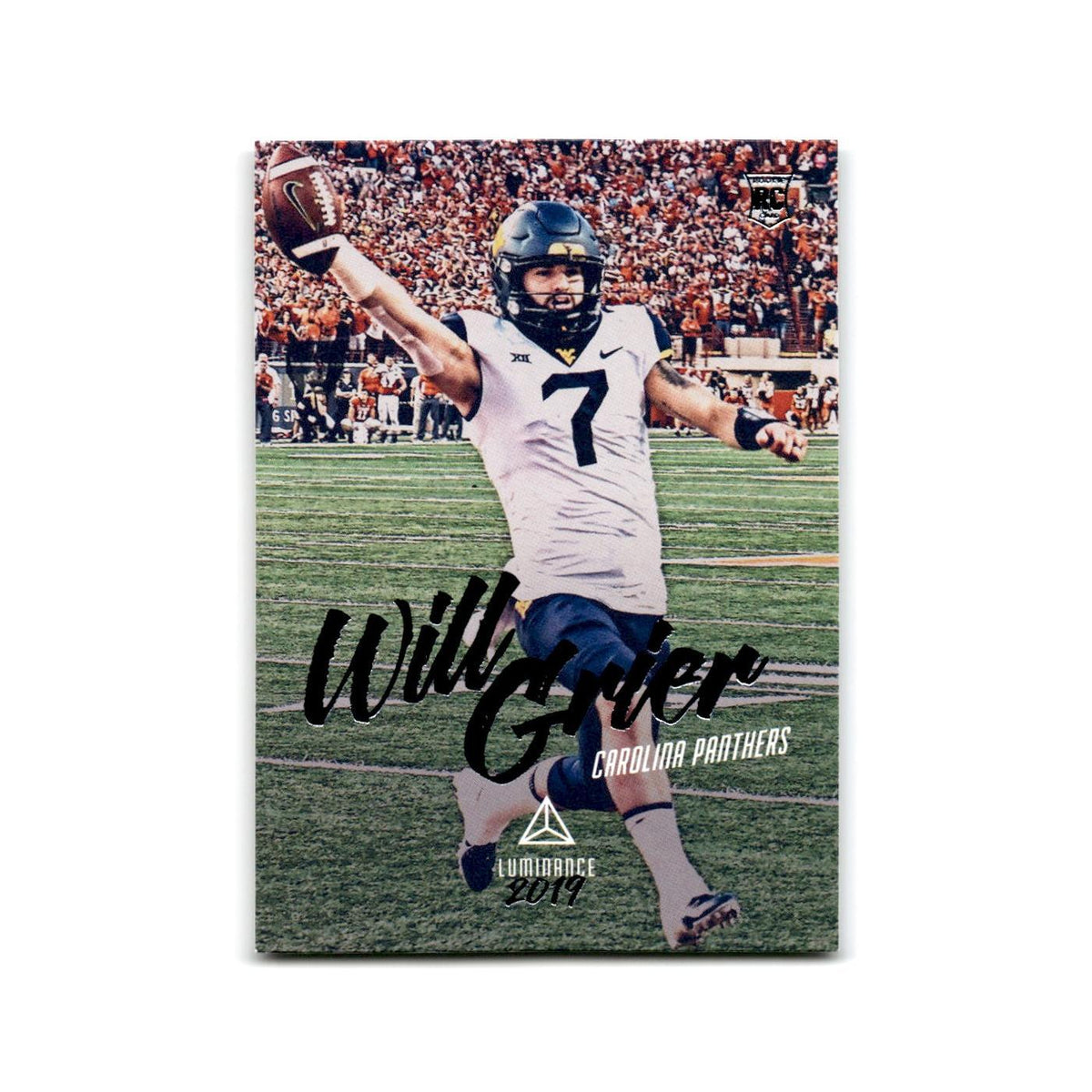 Will Grier Rookie 2019 Panini Luminance #134 Carolina Panthers Football Card NM