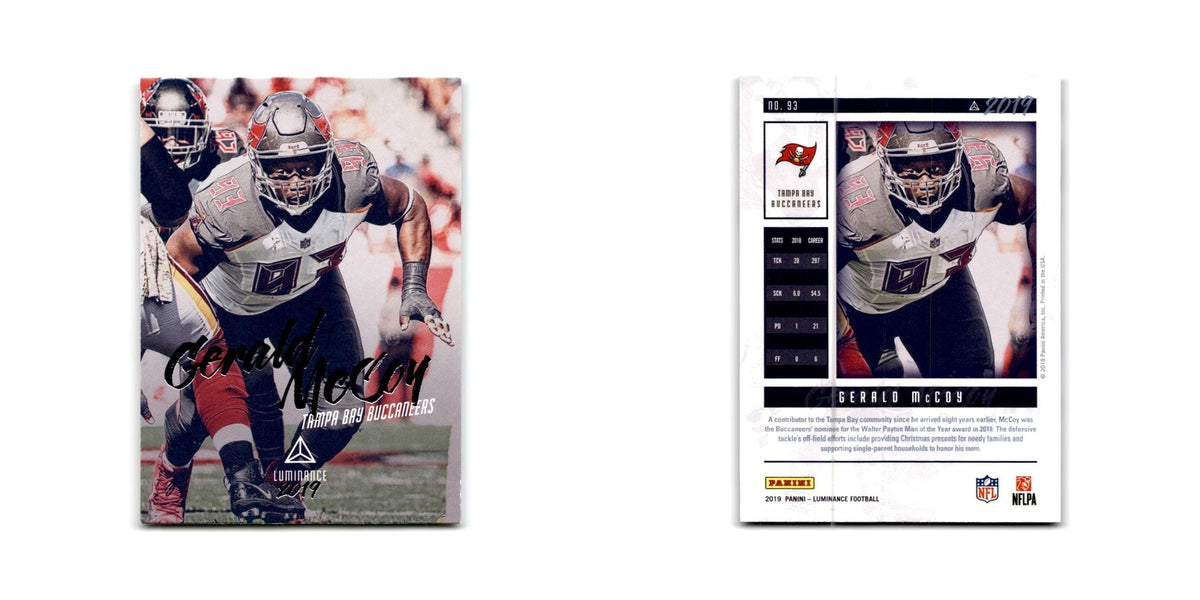 Gerald McCoy 2019 Panini Luminance #93 Tampa Bay Buccaneers Football Card NM