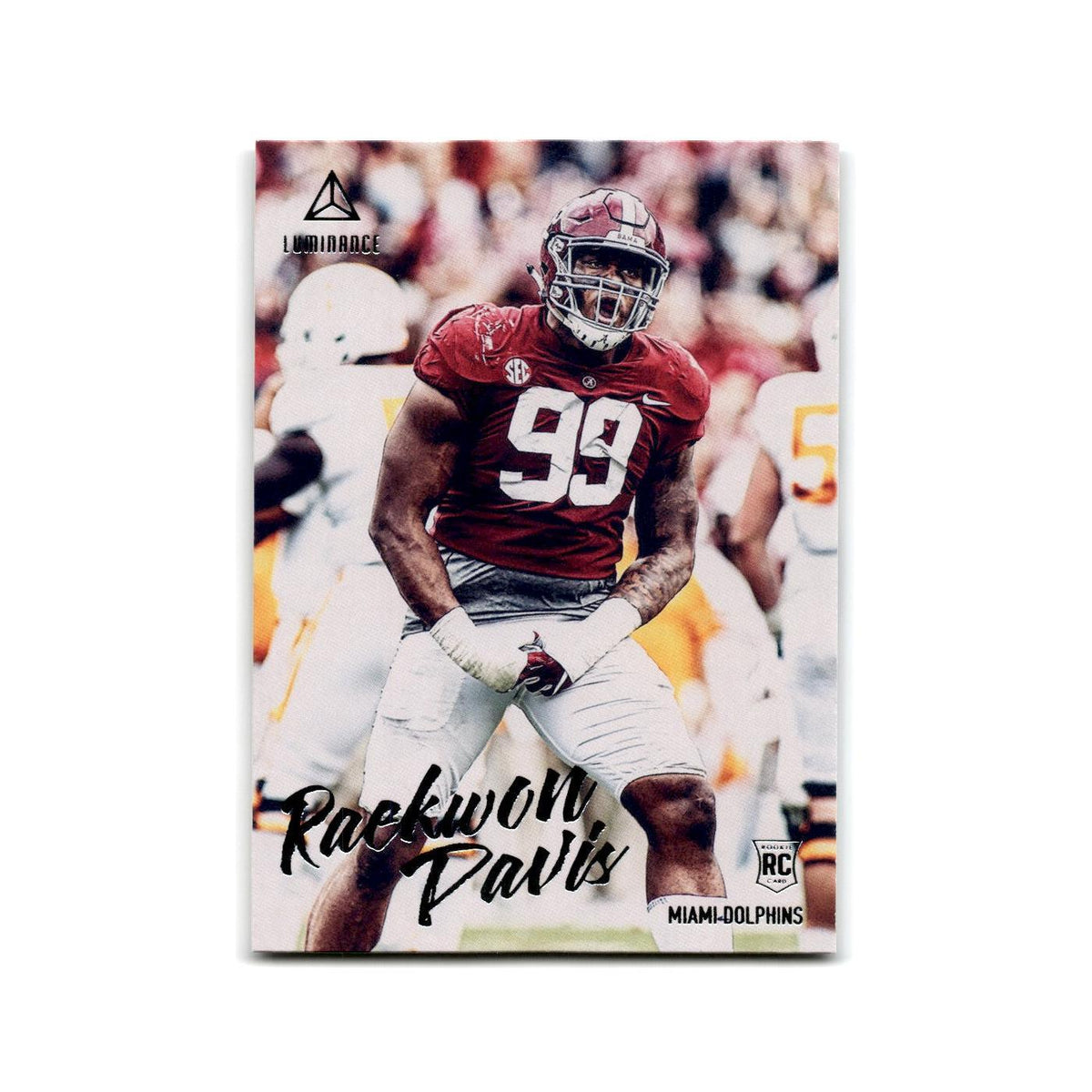 Raekwom Davis Rookie 2019 Panini Luminance #154 Miami Dolphins Football Card NM