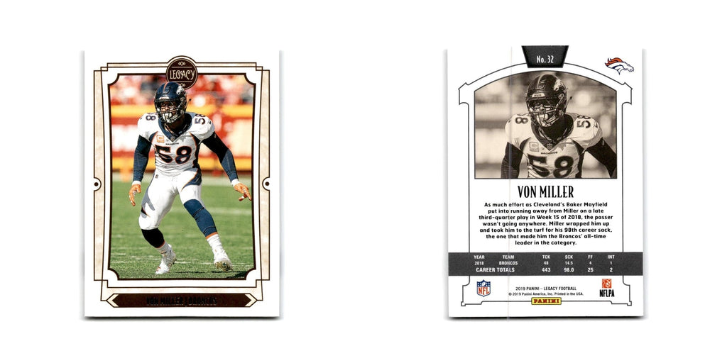 Von Miller 2019 Panini Legacy #32 Denver Broncos Football Card NM