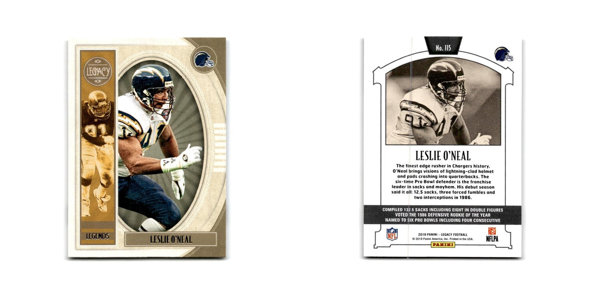 Leslie O'Neal 2019 Panini Legacy #115 San Diego Chargers Football Card NM