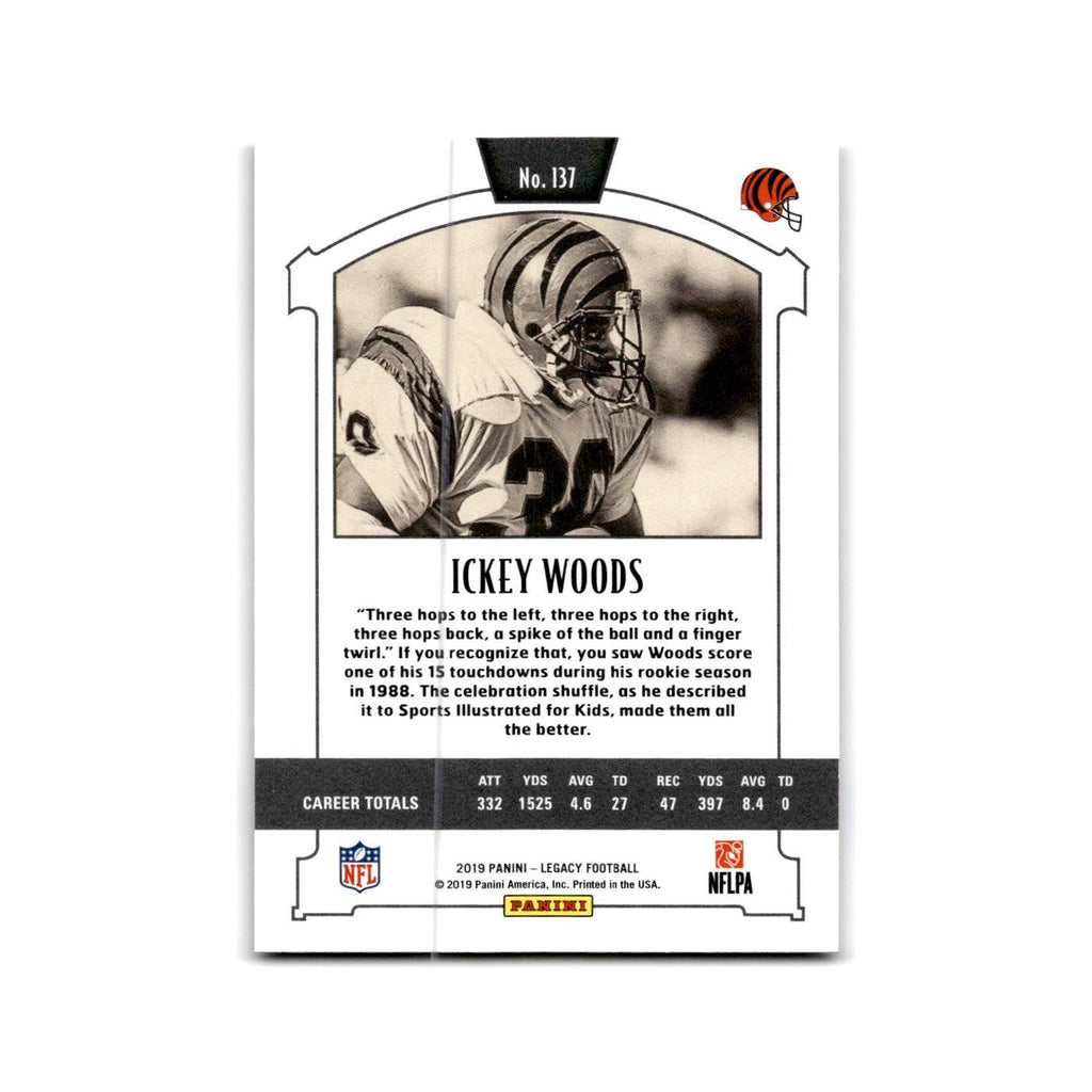 Ickey Woods 2019 Panini Legacy #137 Cincinnati Bengals Football Card NM