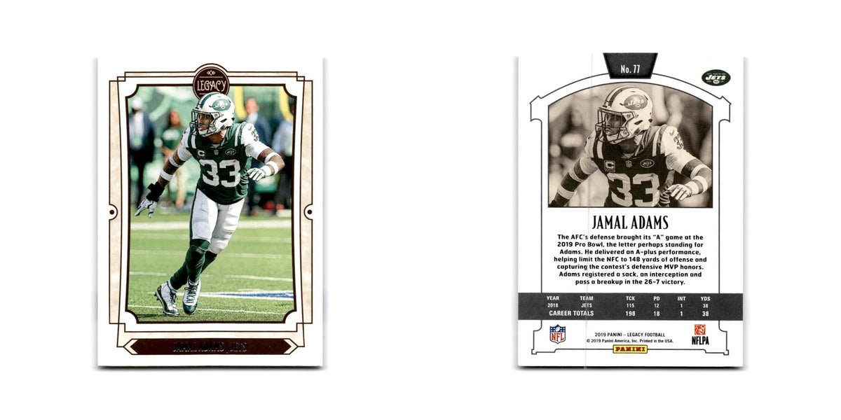 Jamal Adams 2019 Panini Legacy #77 New York Jets Football Card NM
