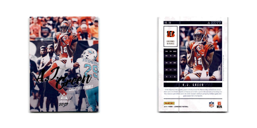 A.J. Green 2019 Panini Luminance #36 Cincinnati Bengals Football Card NM