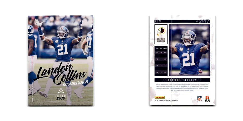 Landon Collins 2019 Panini Luminance #90 Washington Redskins Football Card NM