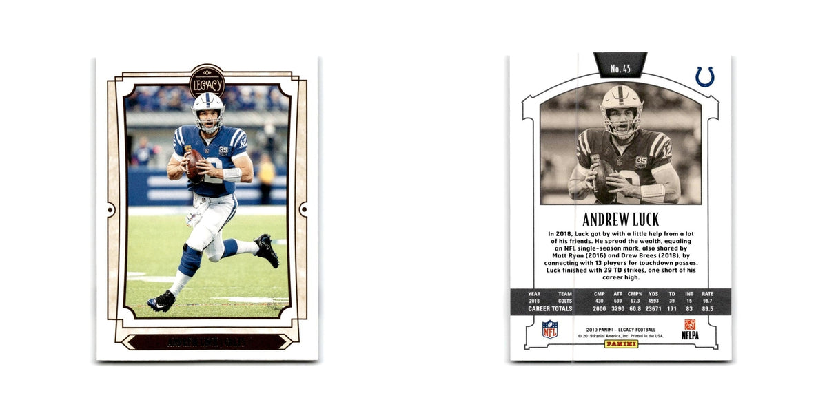 Andrew Luck 2019 Panini Legacy #45 Indianapolis Colts Football Card NM