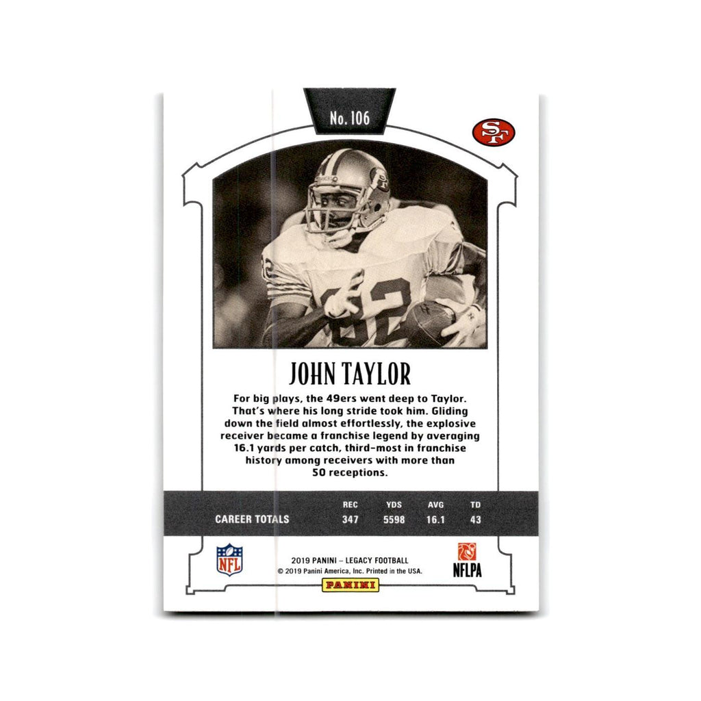 John Taylor 2019 Panini Legacy #106 San Francisco 49ers Football Card NM