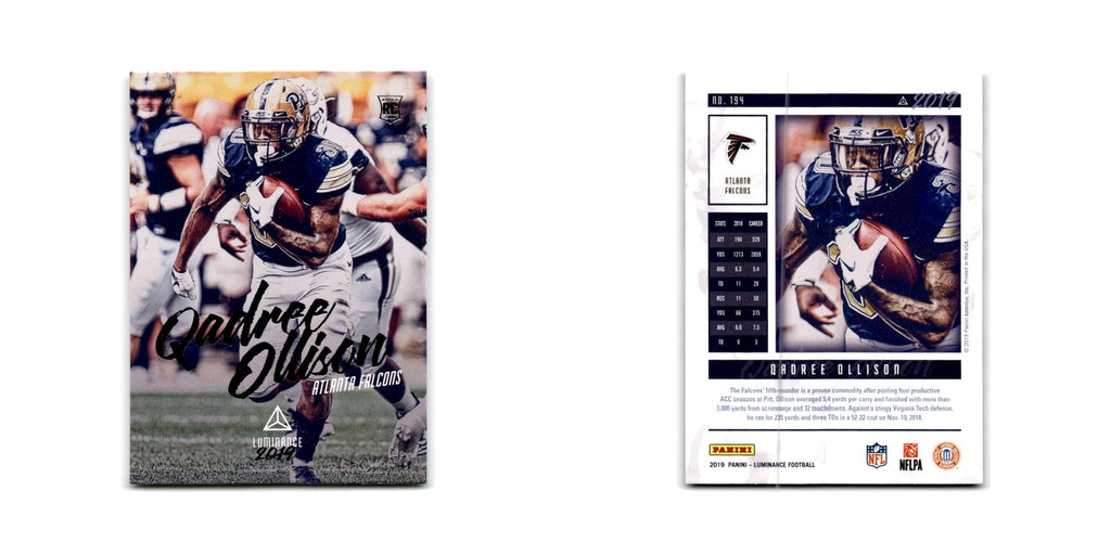 Qadree Ollison Rookie 2019 Panini Luminance #194 Atlanta Falcons NM
