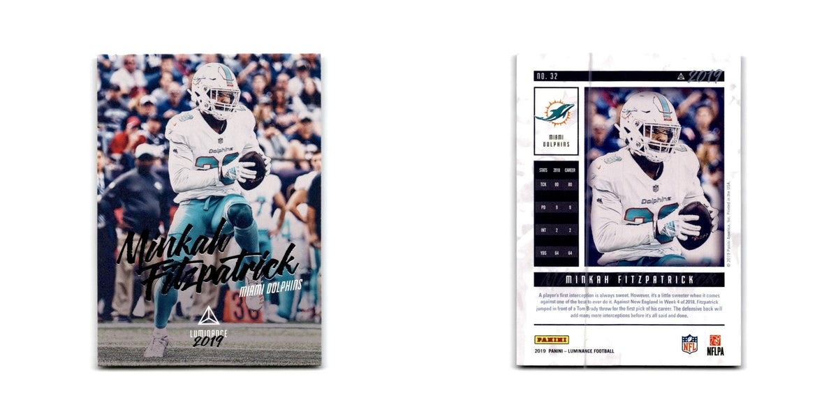 Minkah Fitzpatrick 2019 Panini Luminance #32 Miami Dolphins Football Card NM
