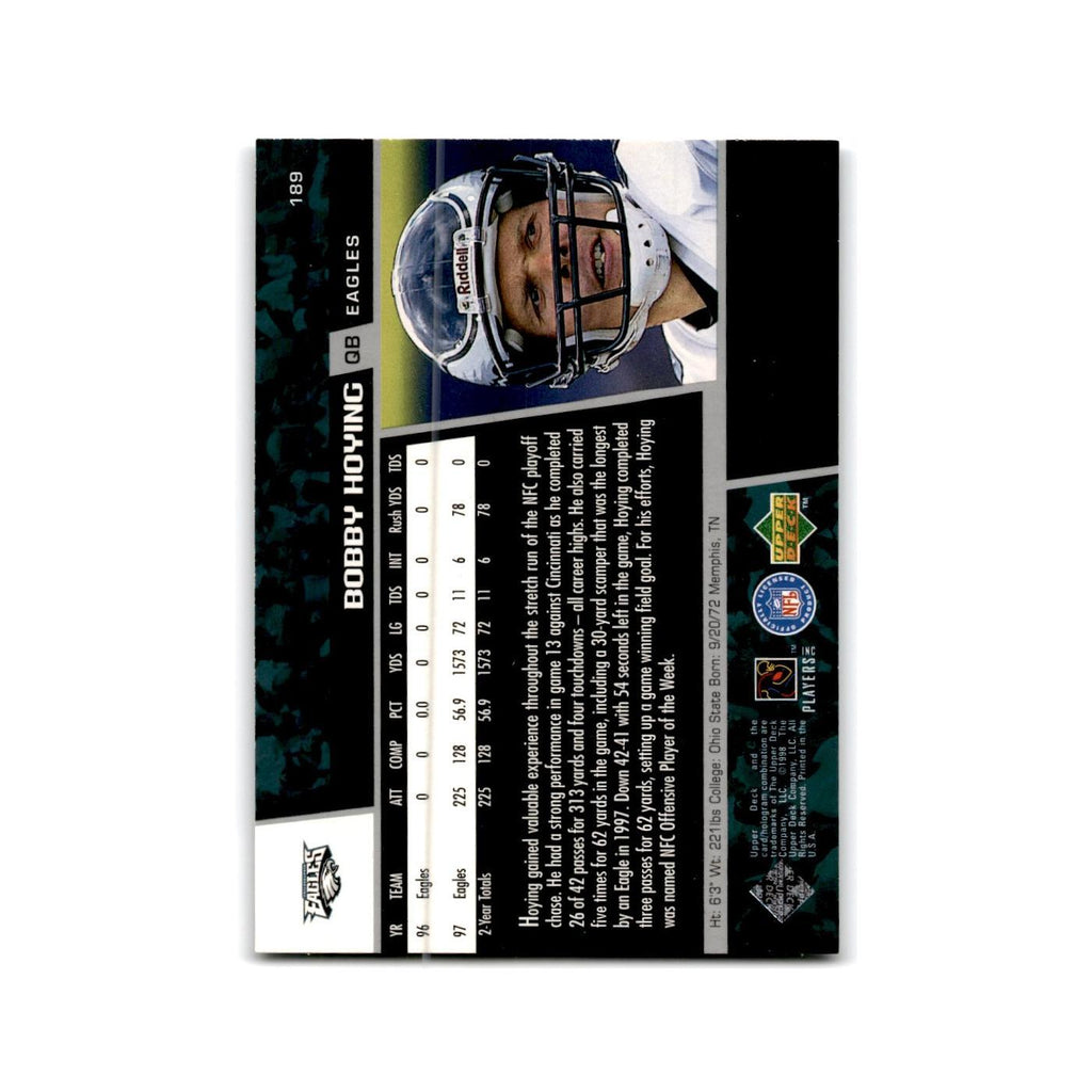 Bobby Hoying 1998 Upper Deck Game Dated #189 Philadelphia Eagles NM