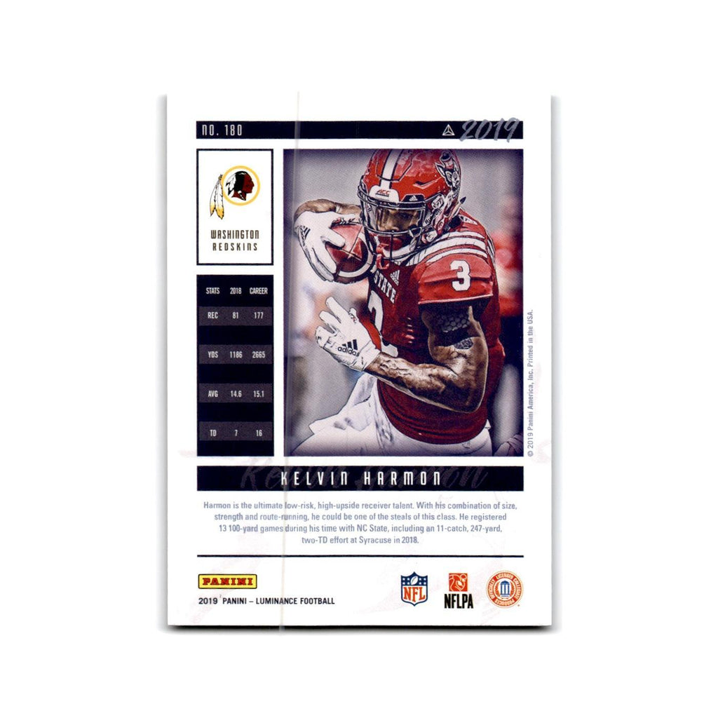 Kelvin Harmon Rookie 2019 Panini Luminance #180 Washington Redskins NM