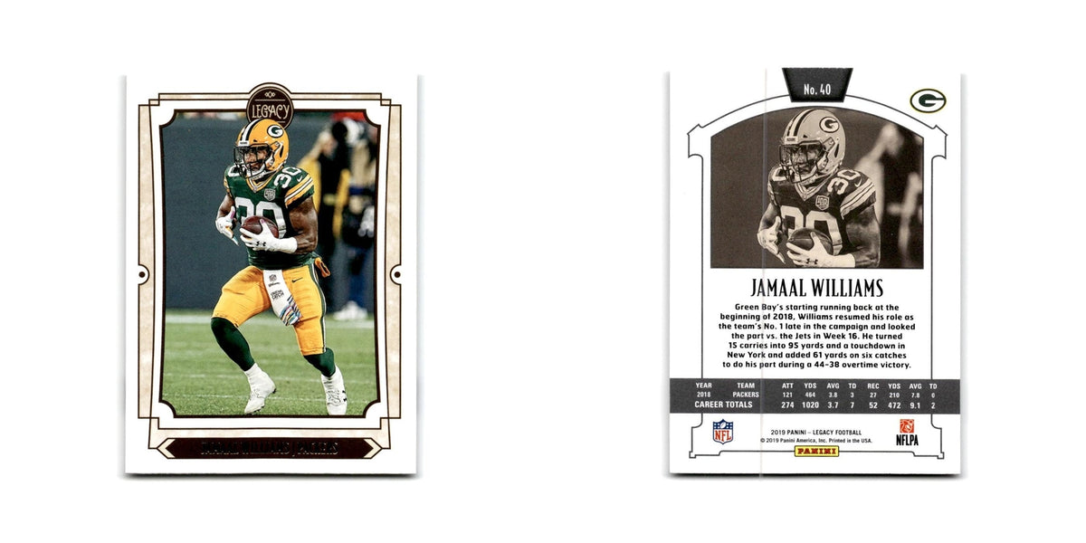 Jamaal Williams 2019 Panini Legacy #40 Green Bay Packers Football Card NM