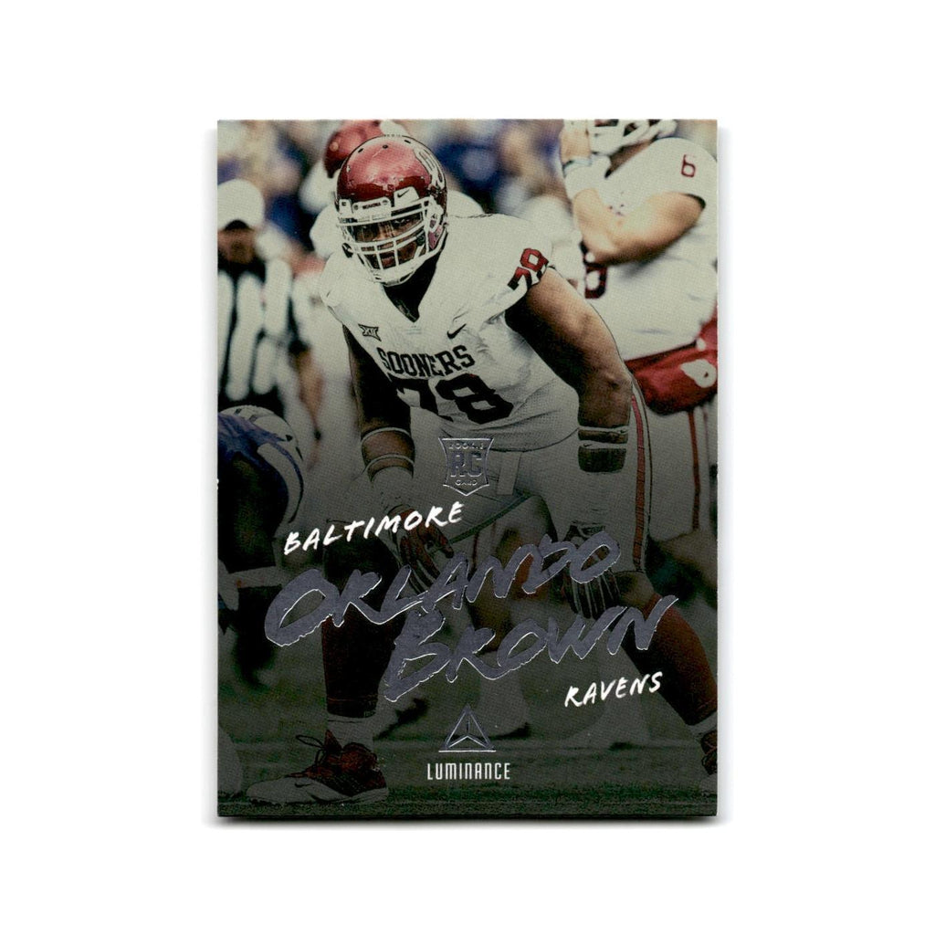 Orlando Brown Rookie 2019 Luminance #178 Baltimore Ravens Football Card NM
