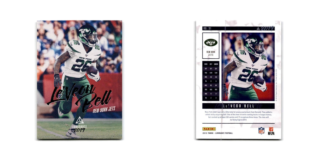 Le'Veon Bell 2019 Panini Luminance #31 New York Jets Football Card NM