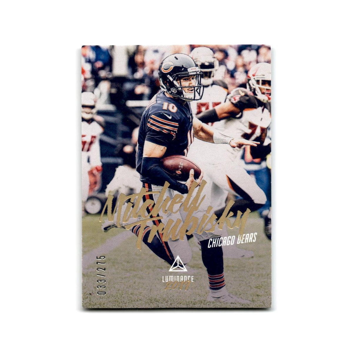 Mitchell Trubisky #/275 2019 Panini Luminance #58 Chicago Bears Football Card NM