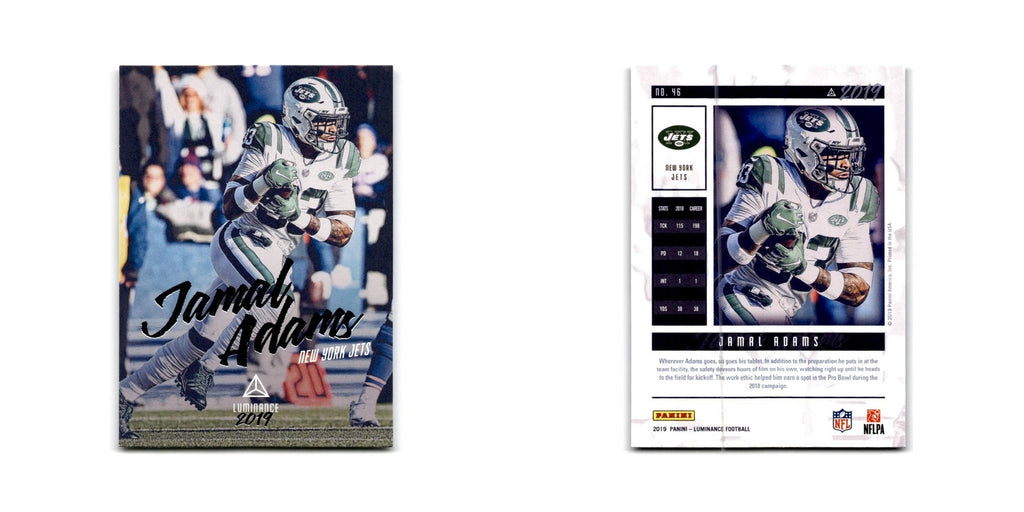 Jamal Adams 2019 Panini Luminance #46 New York Jets Football Card NM