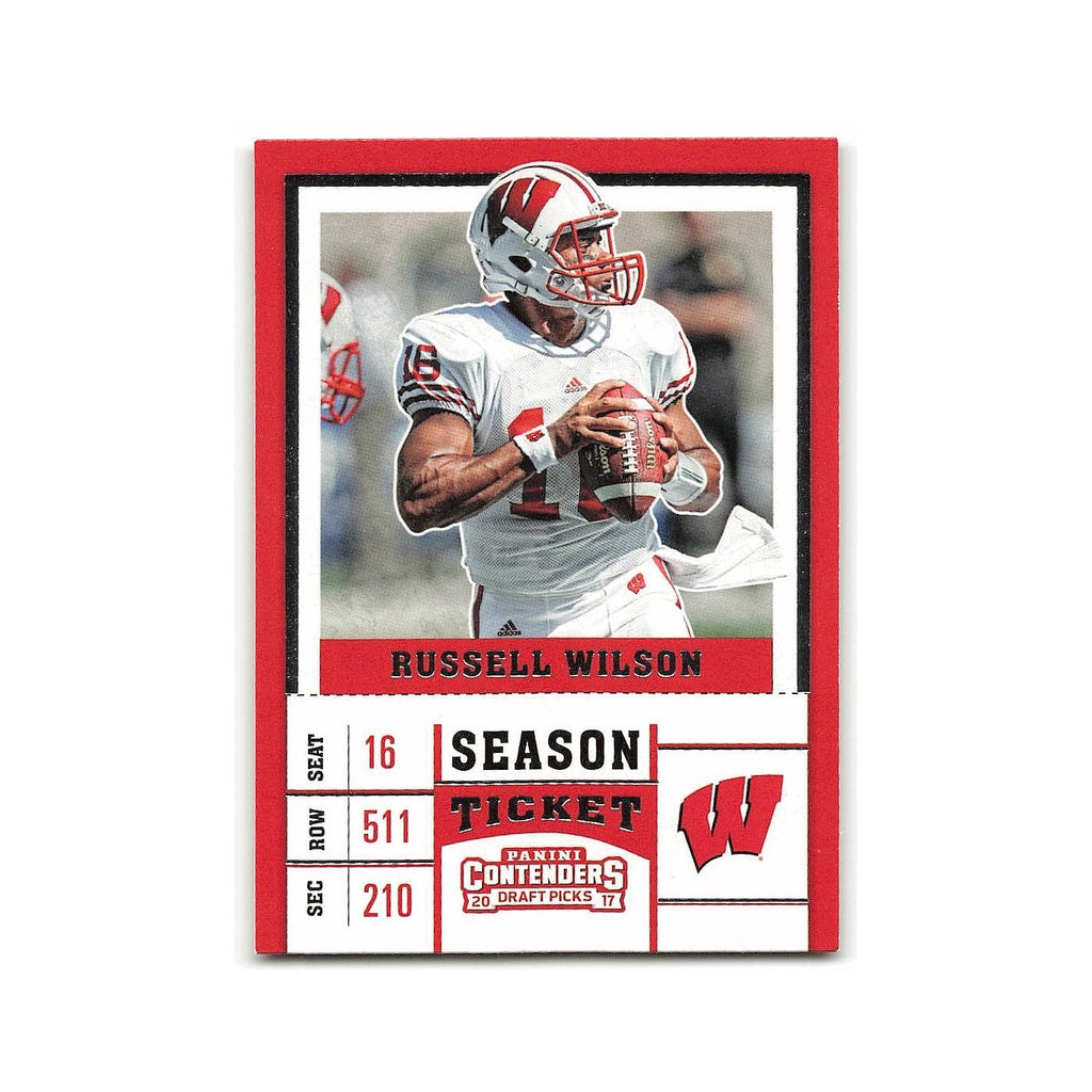 Russell Wilson 2017 Panini Contenders Draft Picks #86 Wisconsin Badgers NM
