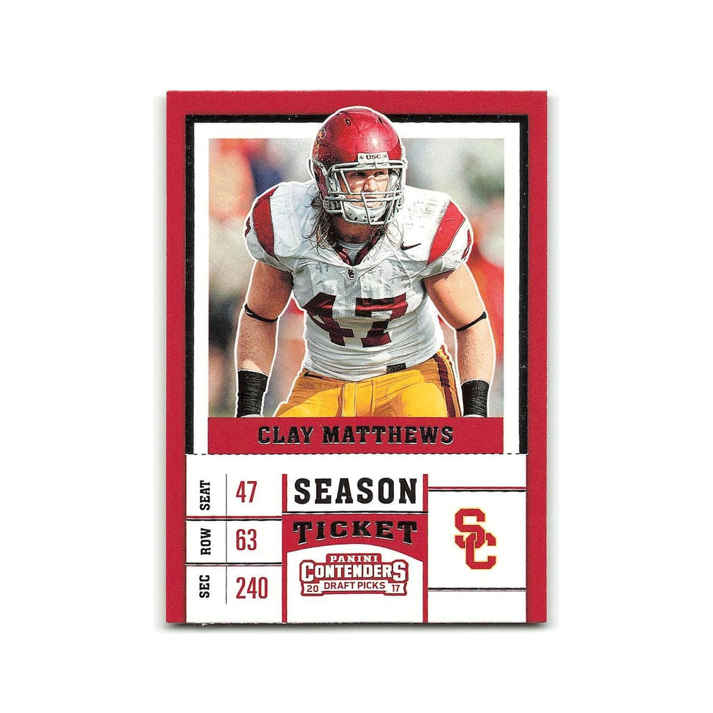 Clay Mathews 2017 Panini Contenders Draft Picks #20 USC Trojans Football Card NM