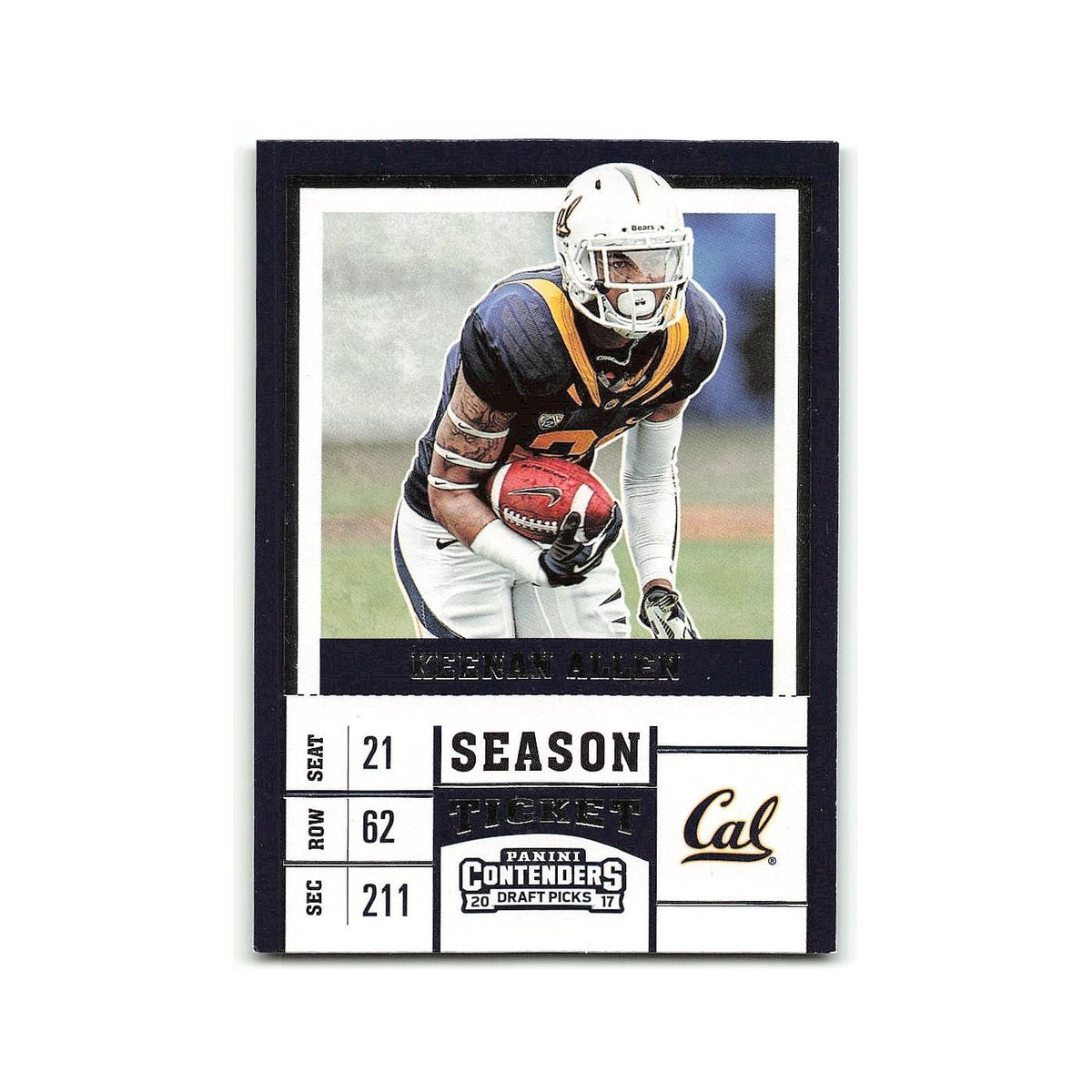 Keenan Allen 2017 Panini Contenders Draft Picks #57 California Golden Bears NM