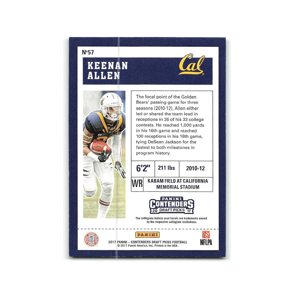 Keenan Allen 2017 Panini Contenders Draft Picks #57 California Golden Bears NM