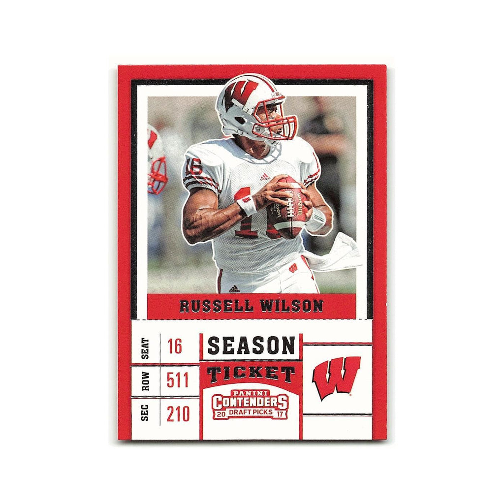 Russell Wilson 2017 Panini Contenders Draft Picks #86 Wisconsin Badgers NM