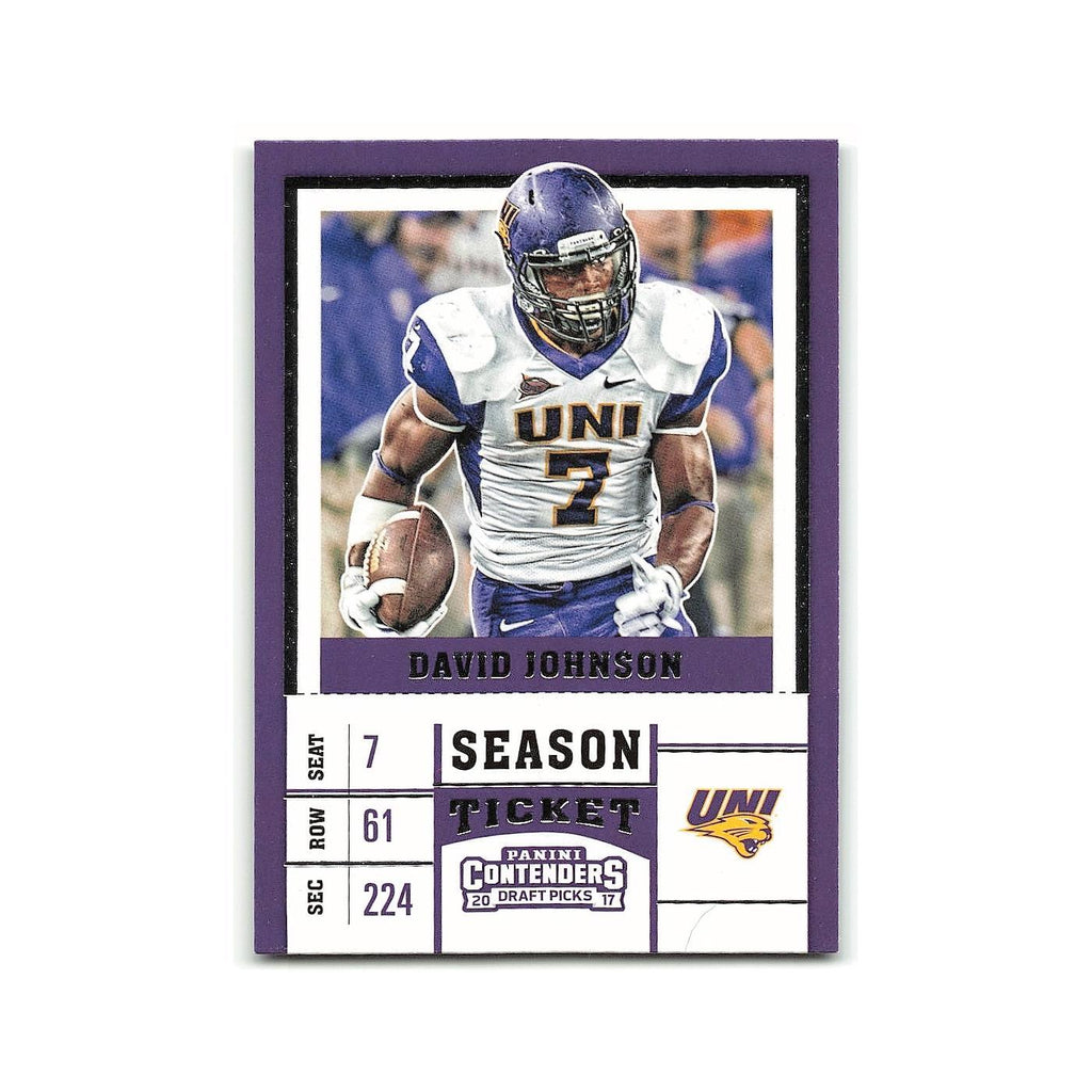 David Johnson 2017 Panini Contenders Draft Picks #24 Northern Iowa Panthers NM