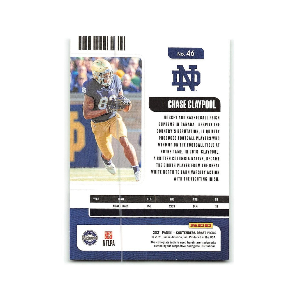Chase Claypool 2021 Panini Contenders Draft Picks #46 NM