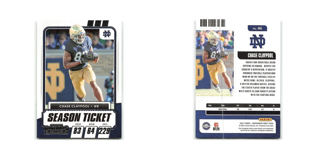 Chase Claypool 2021 Panini Contenders Draft Picks #46 NM