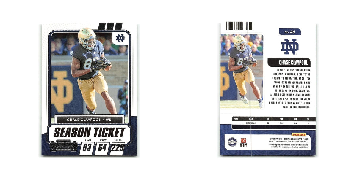 Chase Claypool 2021 Panini Contenders Draft Picks #46 NM