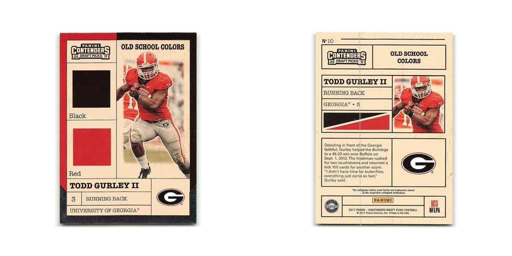 Todd Gurley II 2017 Panini Contenders Draft Picks Old School Colors #10 NM