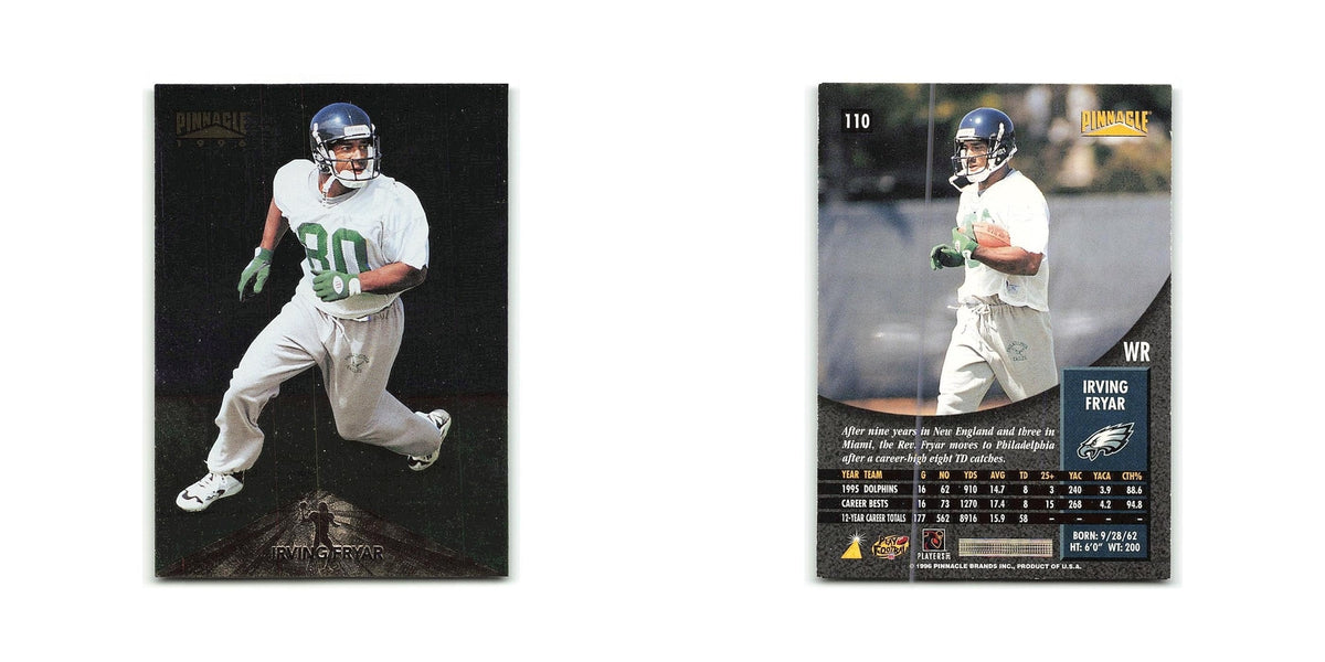 Irving Fryar 1996 Pinnacle Foil #110 Philadelphia Eagles Football Card NM