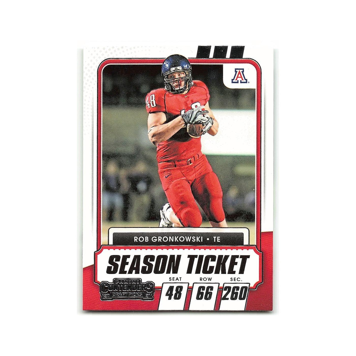 Rob Gronkowski 2021 Panini Contenders Draft Picks #100 Arizona Wildcats NM