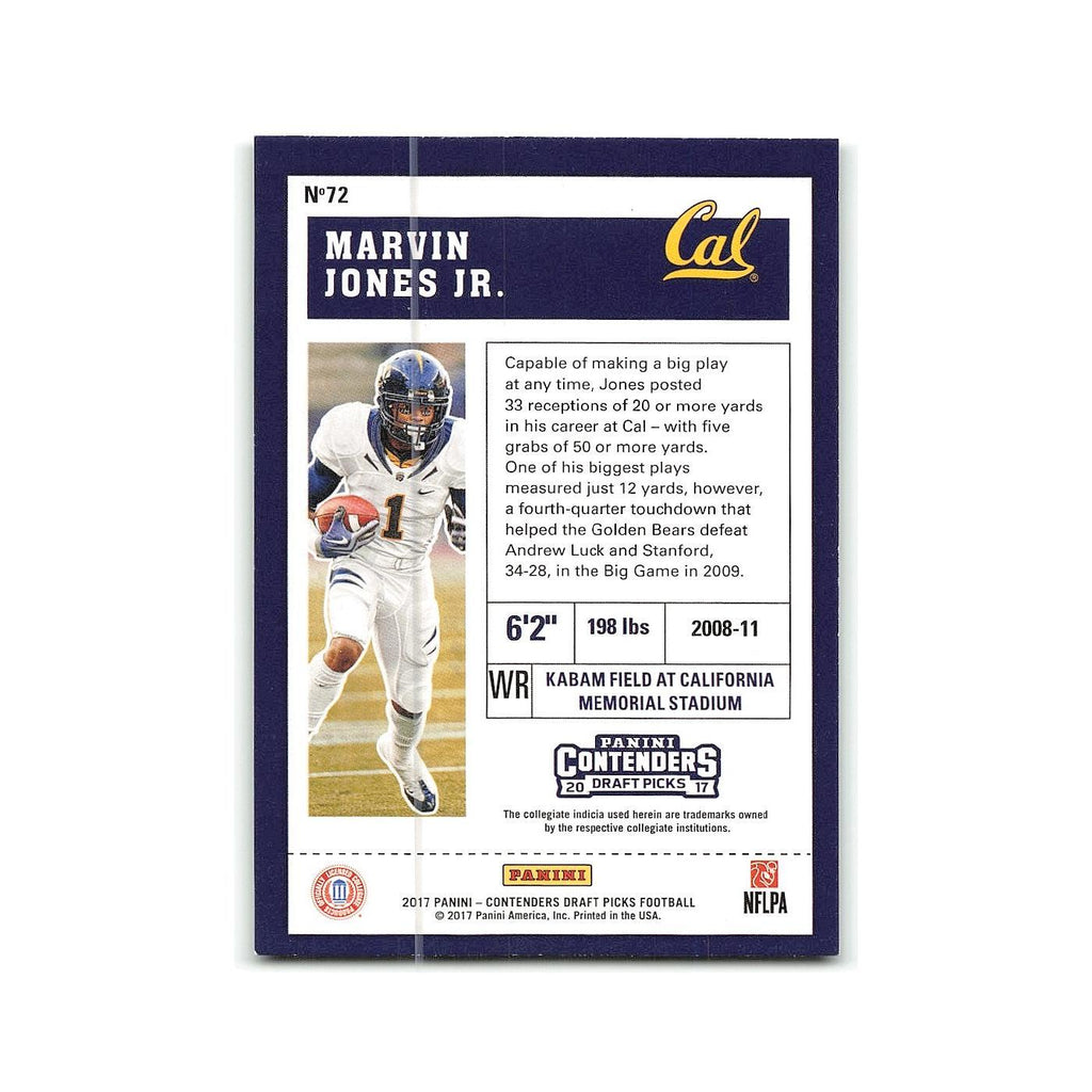 Marvin Jones Jr. 2017 Panini Contenders Draft Picks #72 NM