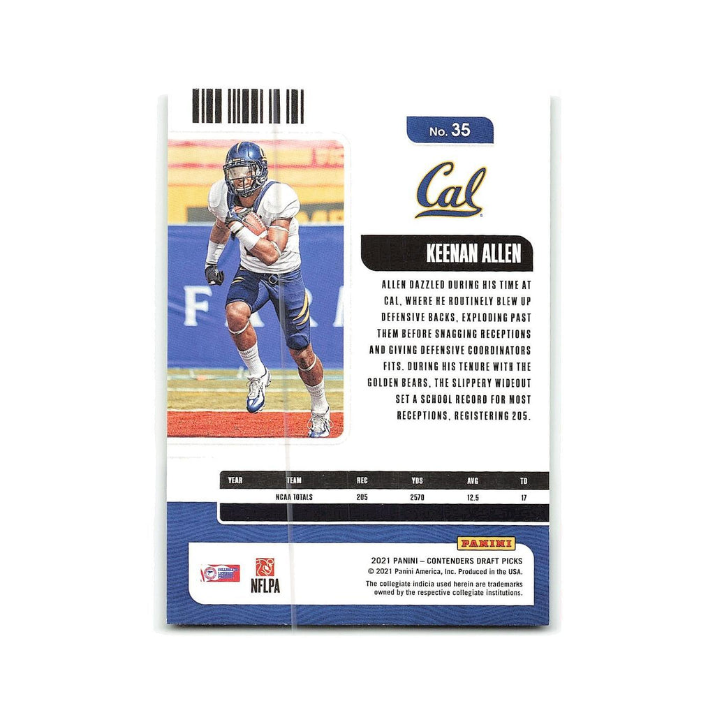 Keenan Allen 2021 Panini Contenders Draft Picks #35 California Golden Bears NM