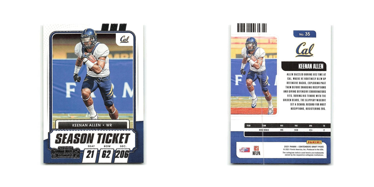 Keenan Allen 2021 Panini Contenders Draft Picks #35 California Golden Bears NM