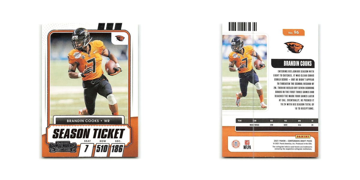Brandin Cooks 2021 Panini Contenders Draft Picks #96 Oregon State Beavers NM