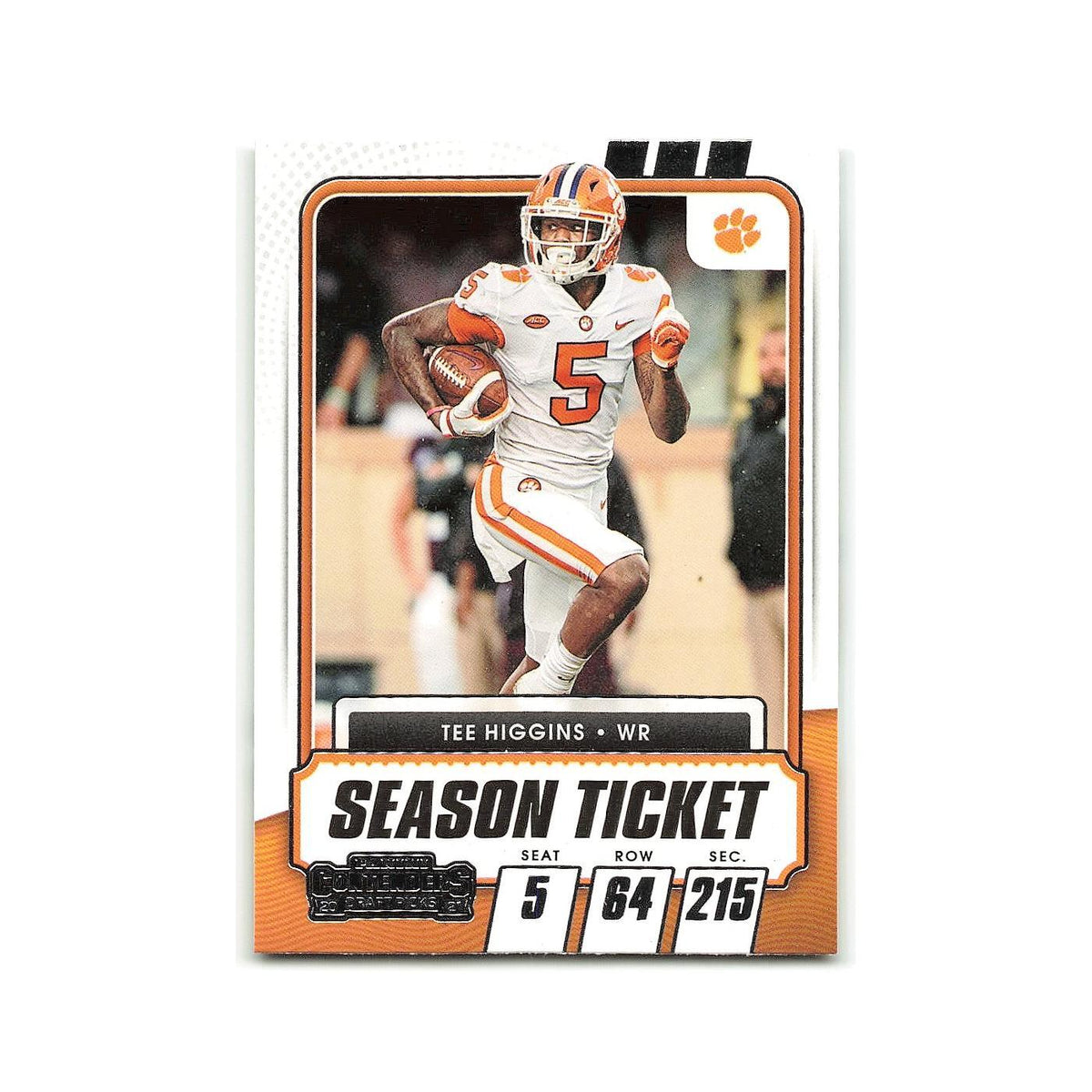 Tee Higgins 2021 Panini Contenders Draft Picks #92 Clemson Tigers NM